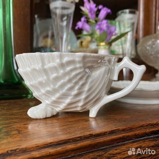 Старинная чайная пара ракушка