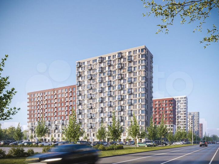 2-к. квартира, 51,1 м², 12/17 эт.