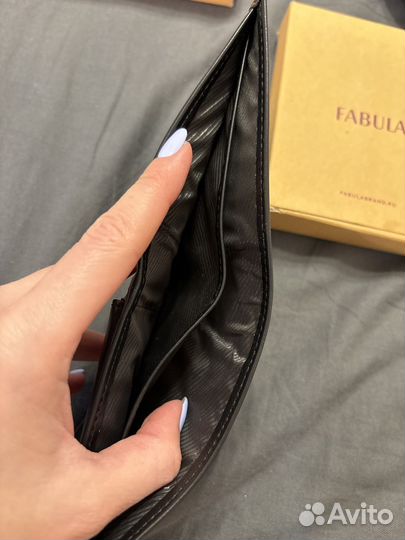 Кошелек мужской кожаный новый Fabula портмоне