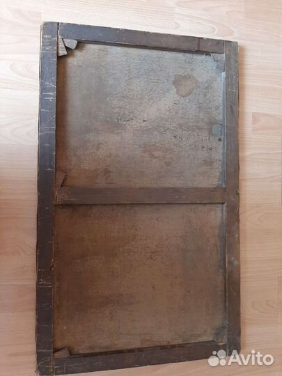 Картина маслом на холсте старинная