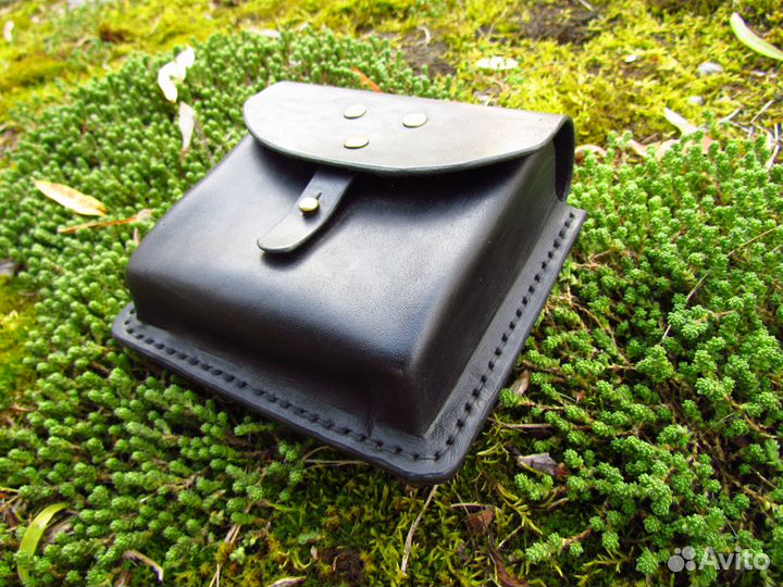 Поясная сумка кожа