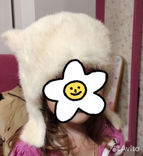 Шапка норка женская модель киска