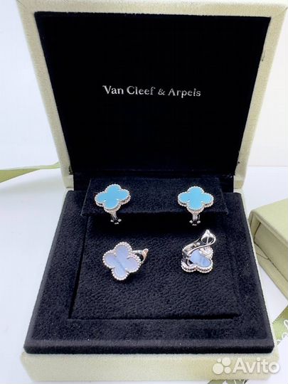 Серьги van cleef