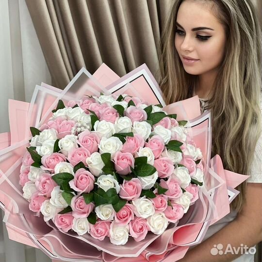 Цветы мыльная Роза