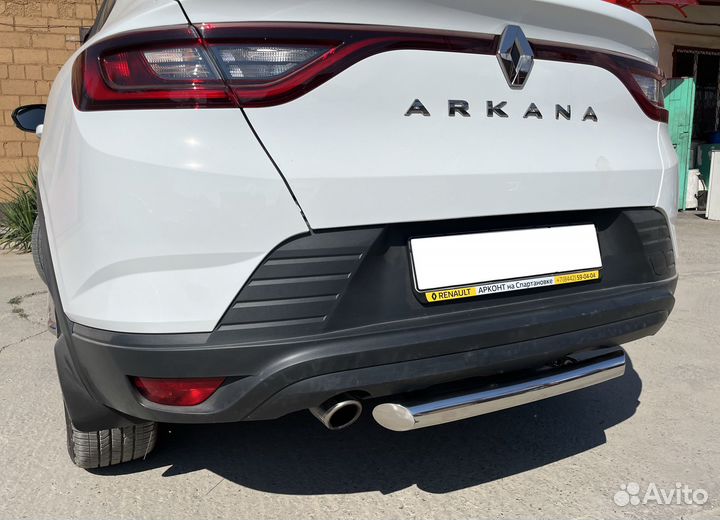 Renault Arkana 2018 Защита заднего бампера