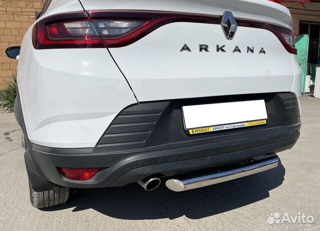 Renault Arkana 2018 Защита заднего бампера