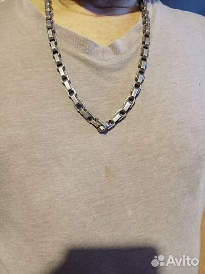 Мужская серебряная цепь бу