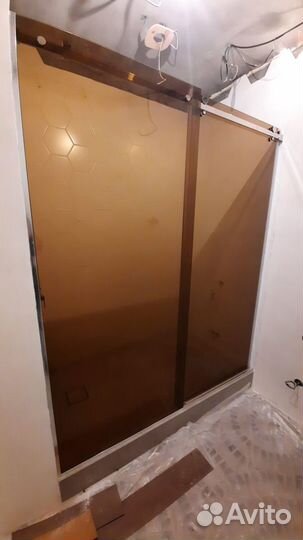 Душевое ограждение из закалённого стекла