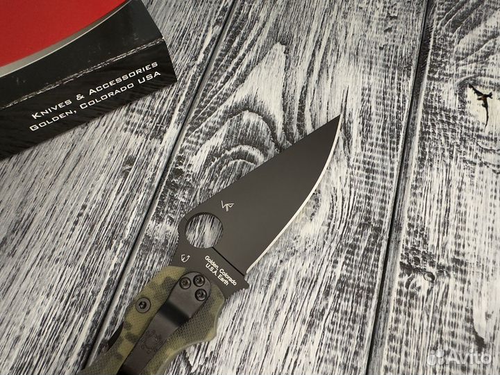 Нож Spyderco Paramilitary 2 Camo Black C81gpcmobk2