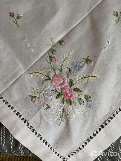 Скатерть чайная винтаж 75 на 75 см