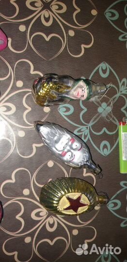 Елочные игрушки СССР на прищепке