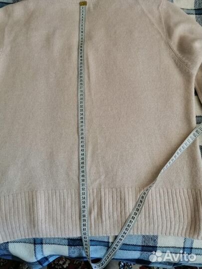 Кофта свитер полувер бежевый 50-52 размер
