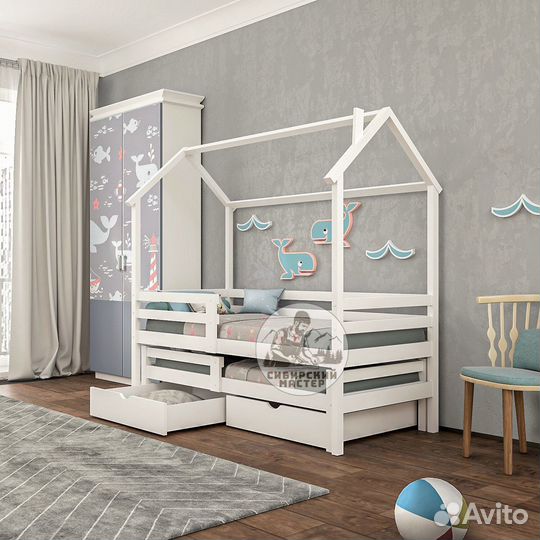 Двухъярусная детская кровать крепче IKEA