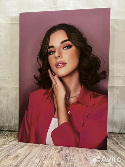 Печать на холсте,портрет по фото,картина