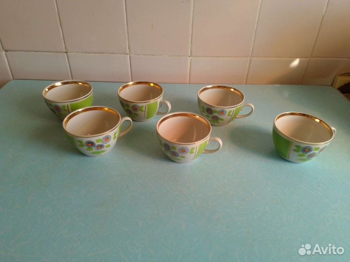 Чайные пары и бокалы большой выбор СССР