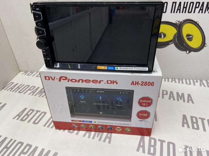 Магнитола на Андроид 2 din PioneerOK 2806 2-16гб
