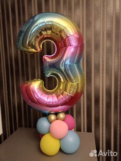 Объемная цифра 3