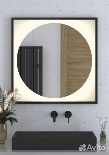 Зеркало с LED-подсветкой настенное eclipse defest