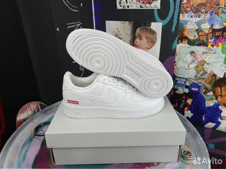 Кроссовки Nike Air Force x Supreme арт:8132165