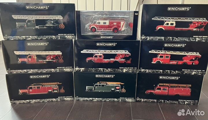 Модели пожарных автомобилей 1:43 Minichamps