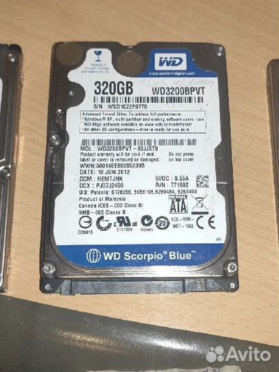 Жесткие диски hdd 2.5 для ноутбуков, разные
