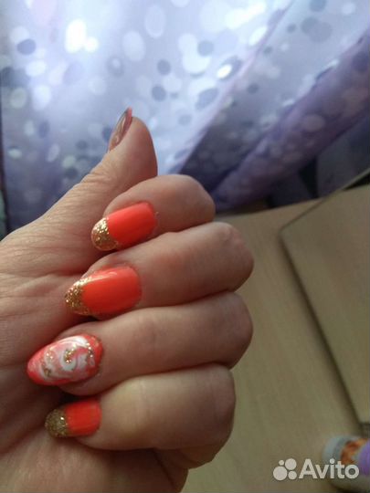 Маникюр наращивание