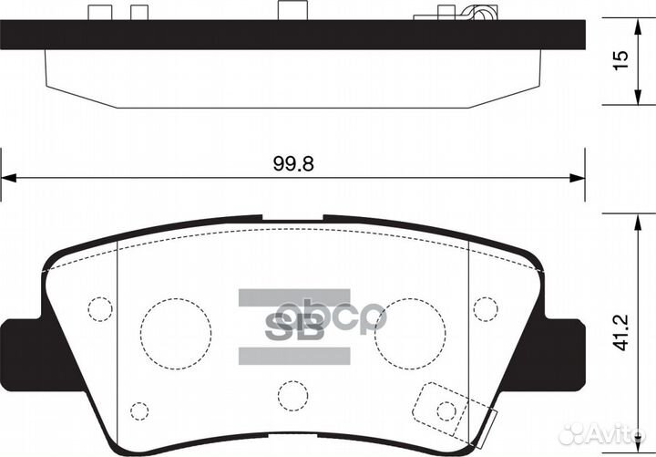 Колодки тормозные дисковые задние SP1407 Sangsin