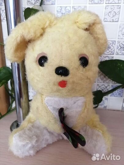 Мягкая игрушка СССР зайчик с платочком