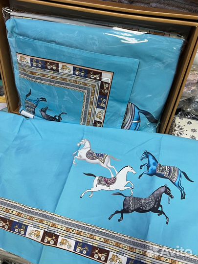 Постельное белье hermes макосатин премиум