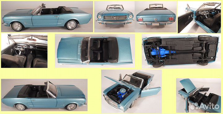 Модели машин 1/18 из металла, литье, США