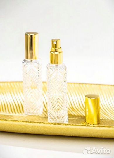 Флакон атомайзер 12 мл с золотой крышкой