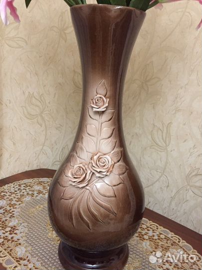 Ваза напольная керамическая 60 см