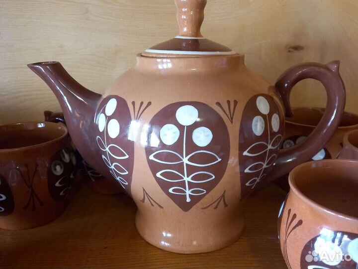 Чайный сервиз СССР глиняный