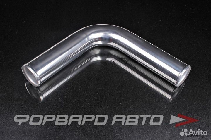 Патрубок алюминиевый 76 мм 90 градусов (L-300*300) ashu70-90-76-600mm fora
