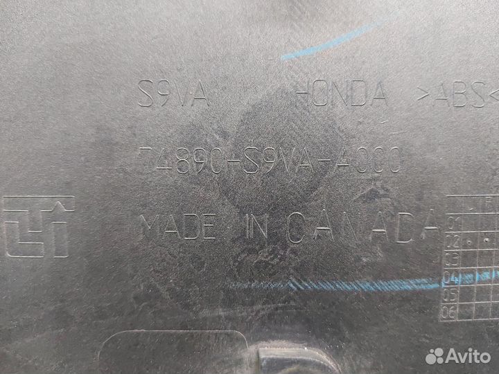 Накладка крышки багажника Honda Pilot YF1 2002