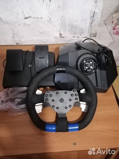 Игровой руль с педалями для пк артплей