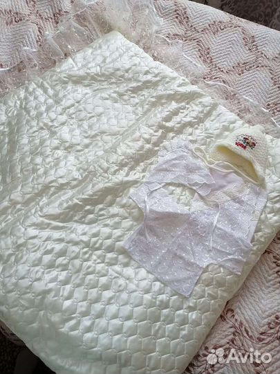 Конверт на выписку для девочки и мальчика зимний