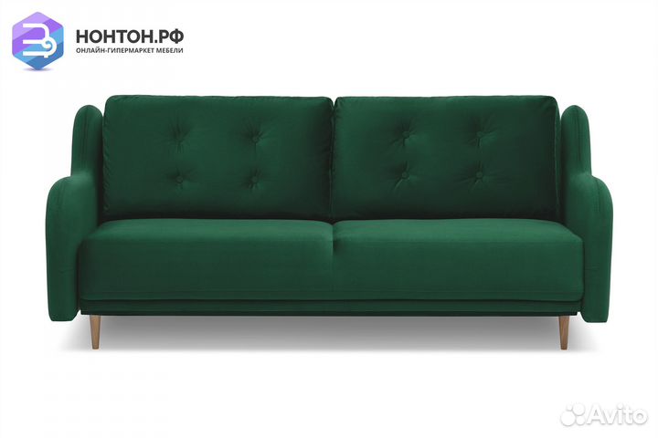Диван книжка Глосс изумрудный