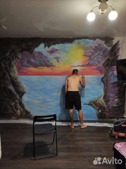 Картины маслом на заказ, настенная живопись