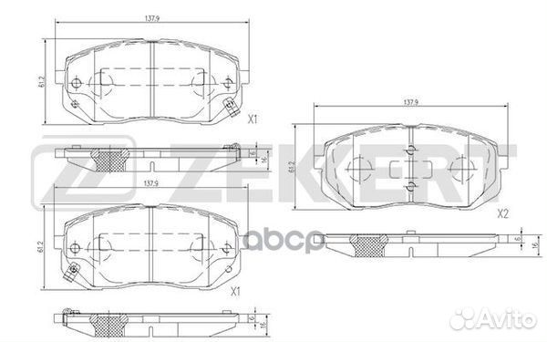 Колодки торм. диск. передн. Hyundai ix35 11- i