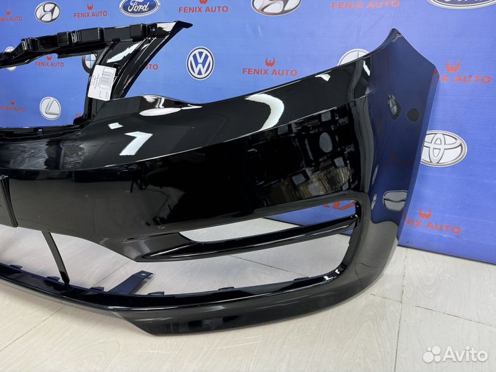 Бампер передний Kia Rio 3 с 15-17 цвет Черный
