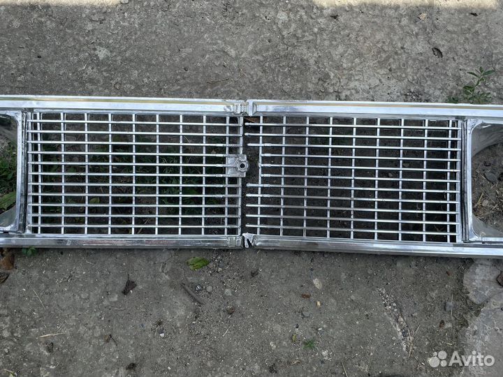 Решетка радиатора хром пластик ваз 2106