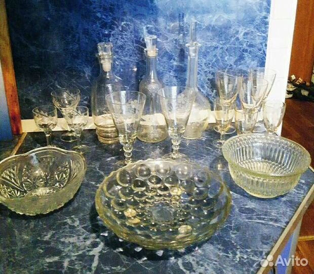 Красивая посуда из стекла СССР