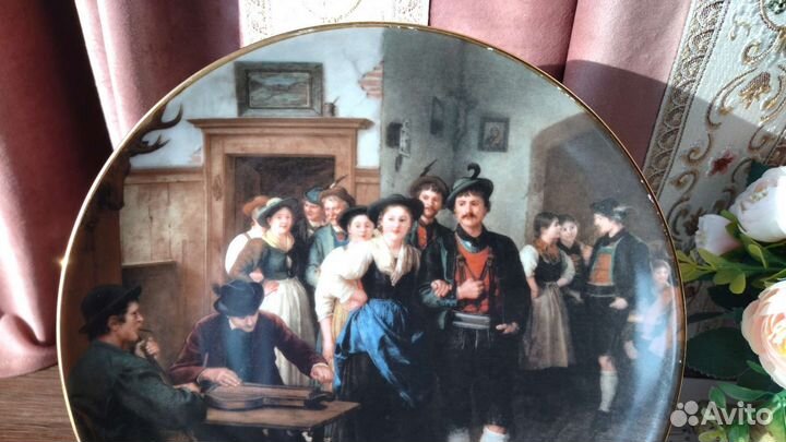 Тарелка «танцы» Фарфор, Lilien Porzallan,1989 г