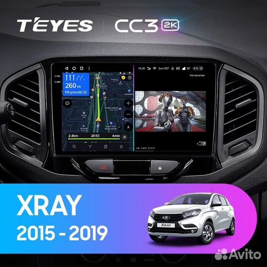 Магнитола teyes CC3 2K 4\32 для LADA Xray 2015-202