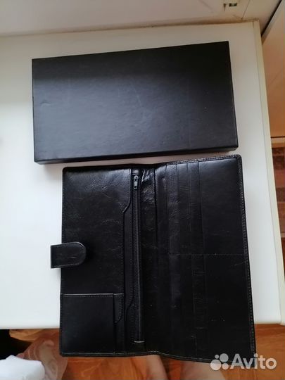 Органайзер кожаный черный