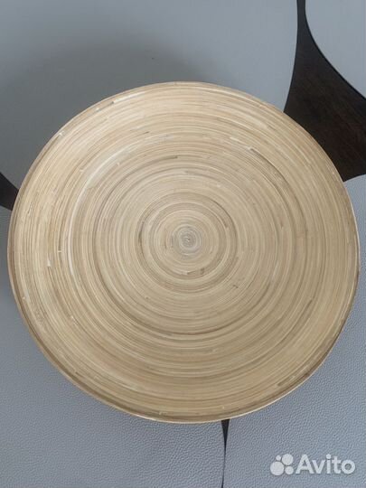 Икеа тарелка из бамбука диаметр 30 см