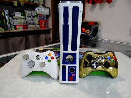 Xbox 360S Star Wars + 2 джойстикfа + 72 игры