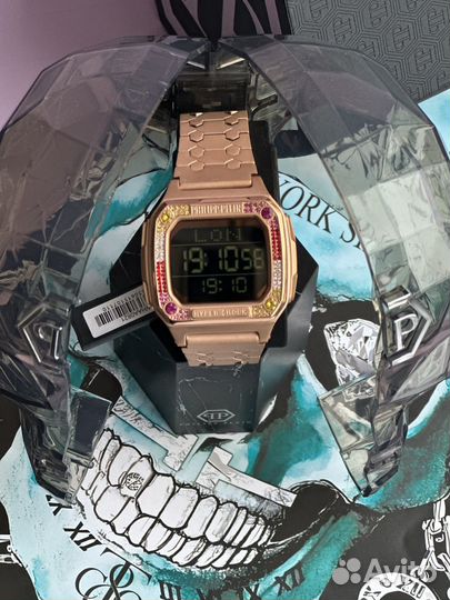 Оригинал новые часы Philipp Plein стразы-унисекс