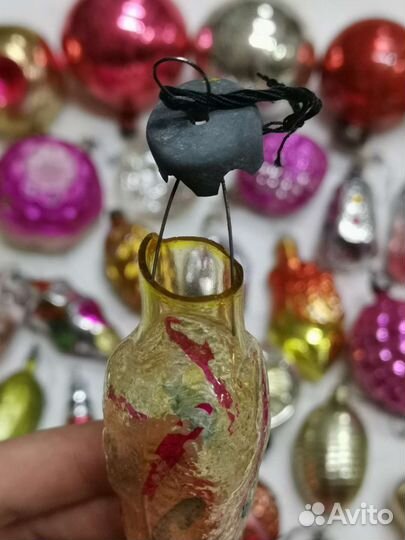 Ёлочные игрушки 64 штуки Разные СССР